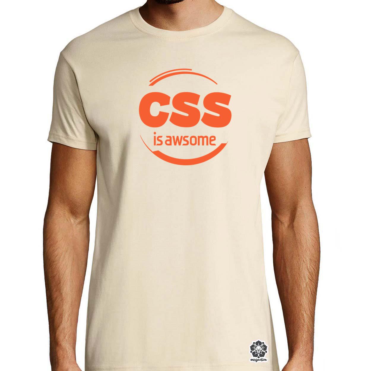 CSS is awesome v11 egyedi póló 