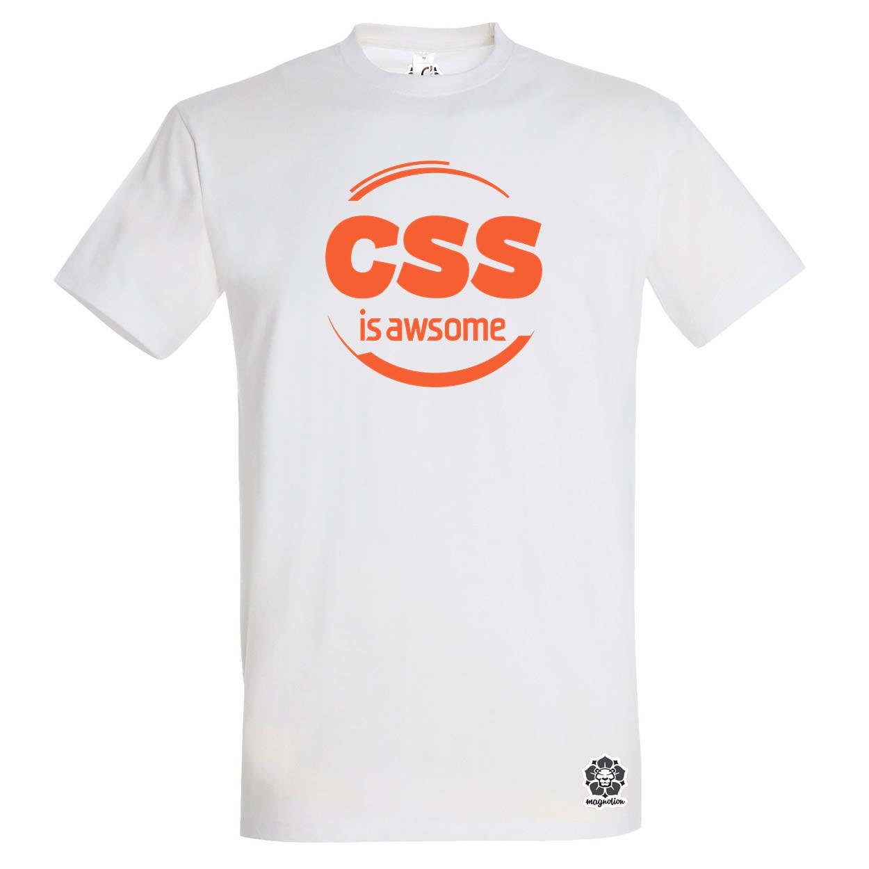 CSS is awesome v11 egyedi póló 