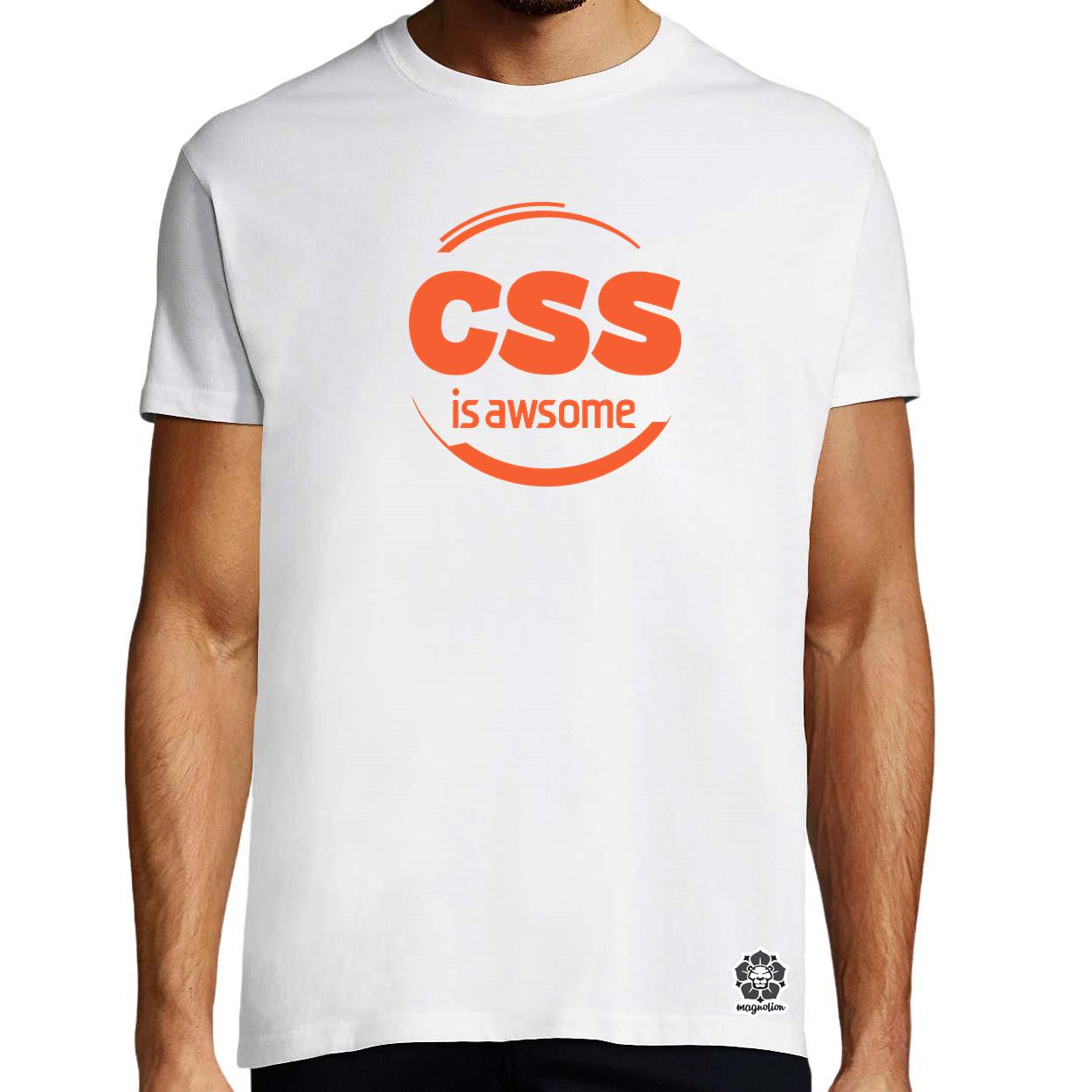 CSS is awesome v11 egyedi póló 