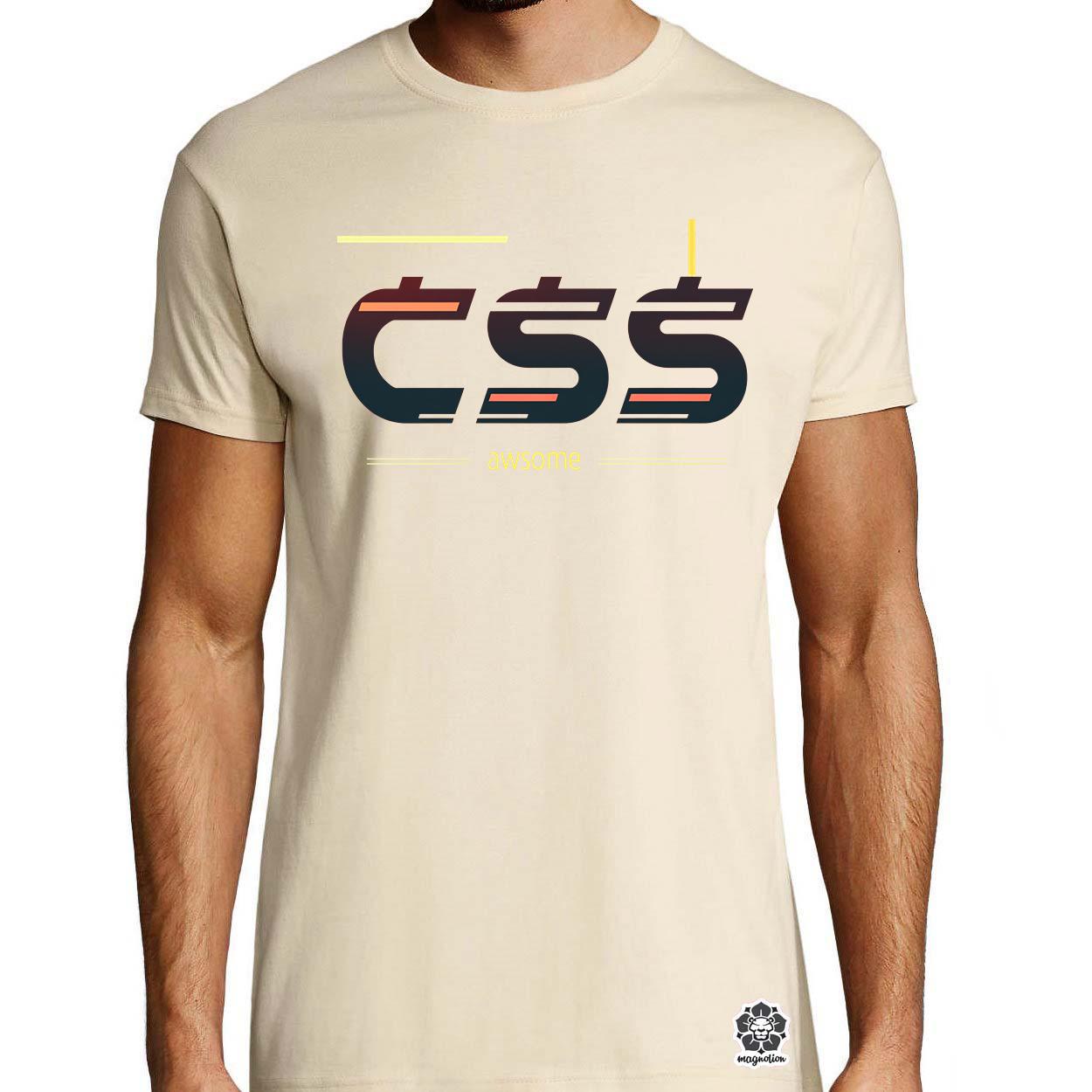 CSS is awesome v2 egyedi póló 