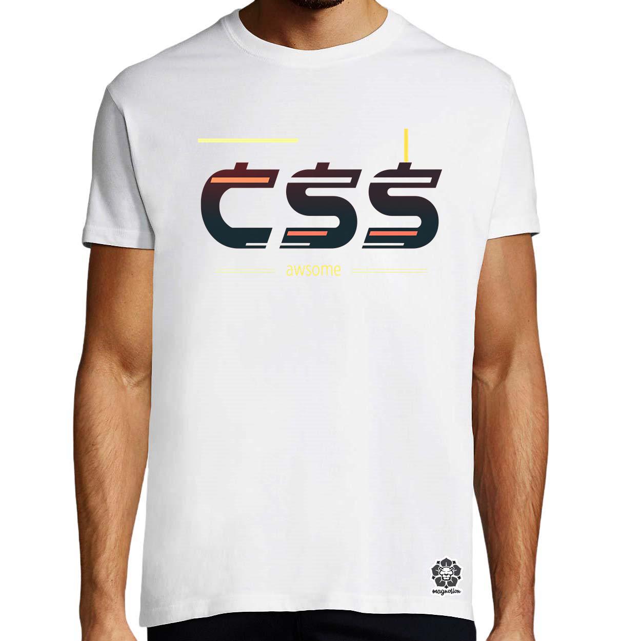 CSS is awesome v2 egyedi póló 