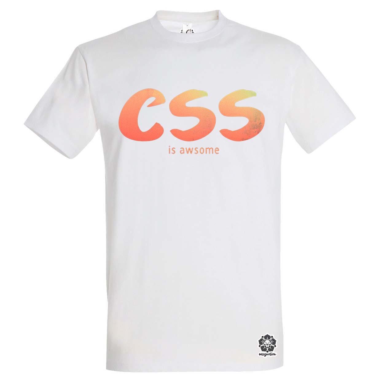 CSS is awesome v6 egyedi póló 