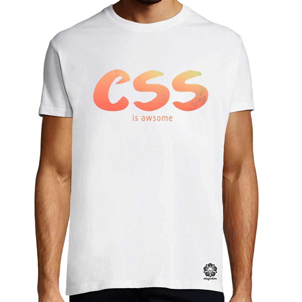 CSS is awesome v6 egyedi póló 