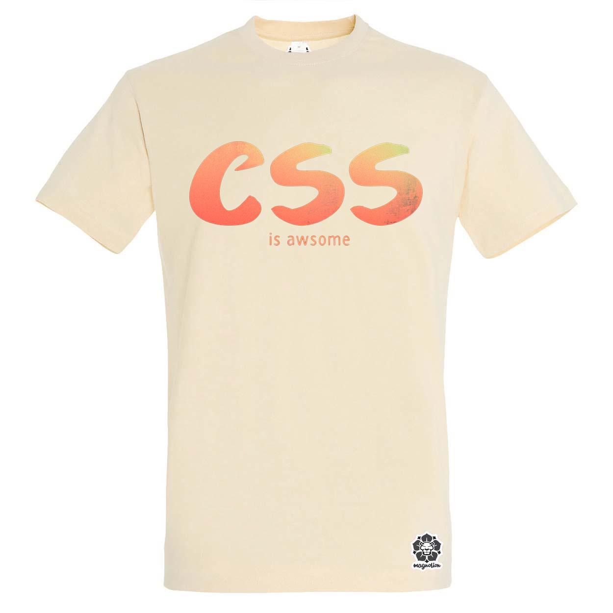 CSS is awesome v6 egyedi póló 