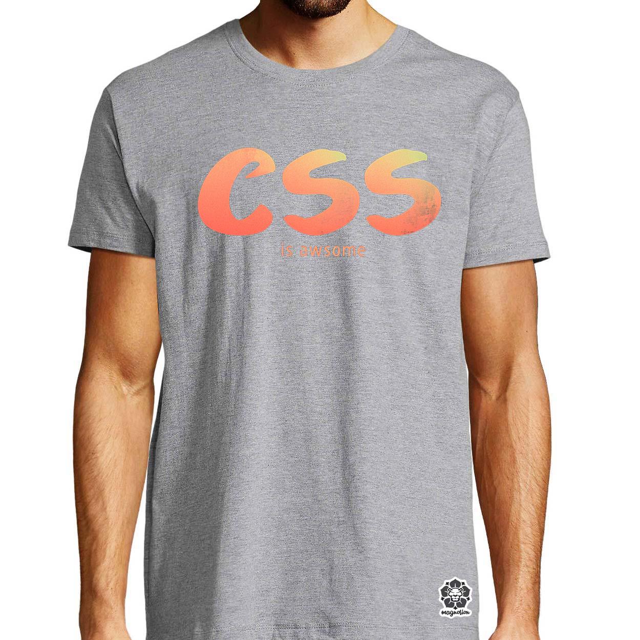 CSS is awesome v6 egyedi póló 