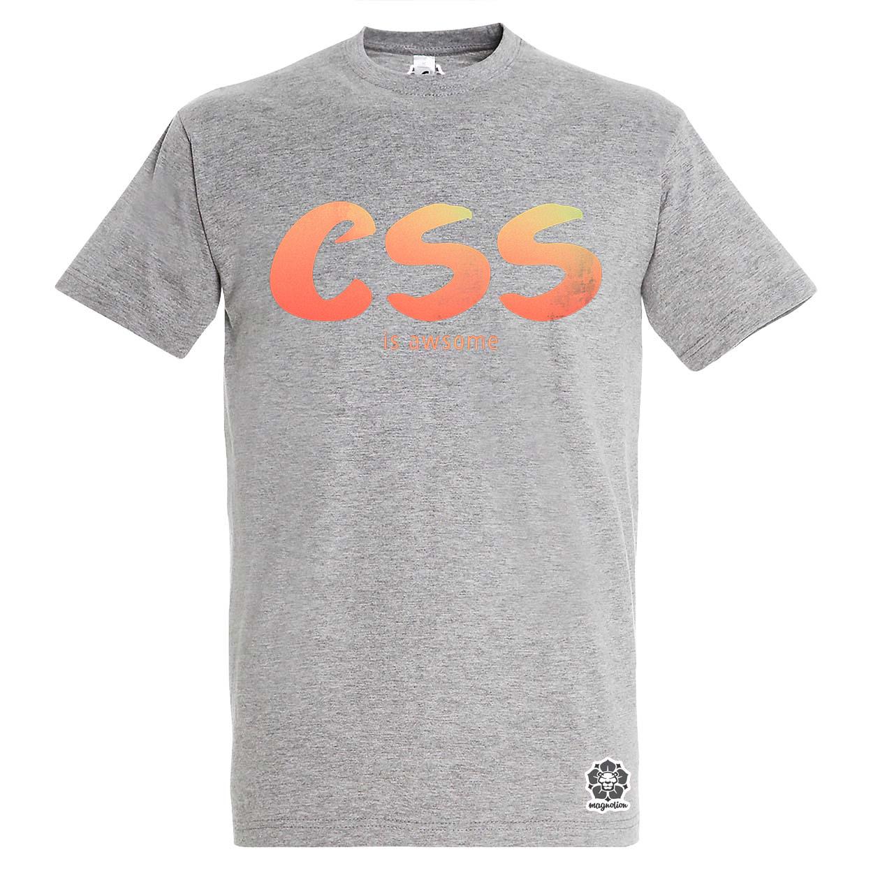 CSS is awesome v6 egyedi póló 