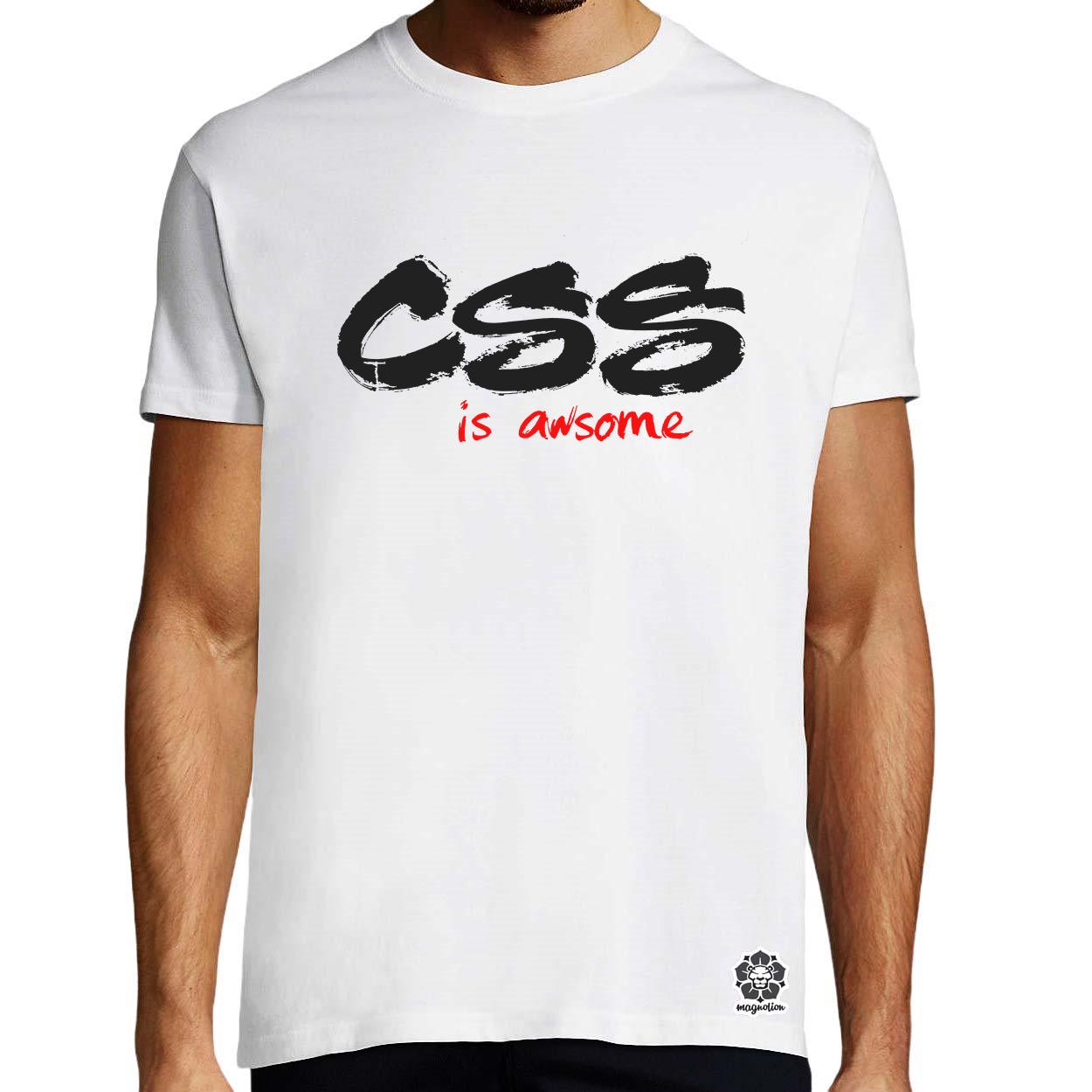 CSS is awesome v7 egyedi póló 