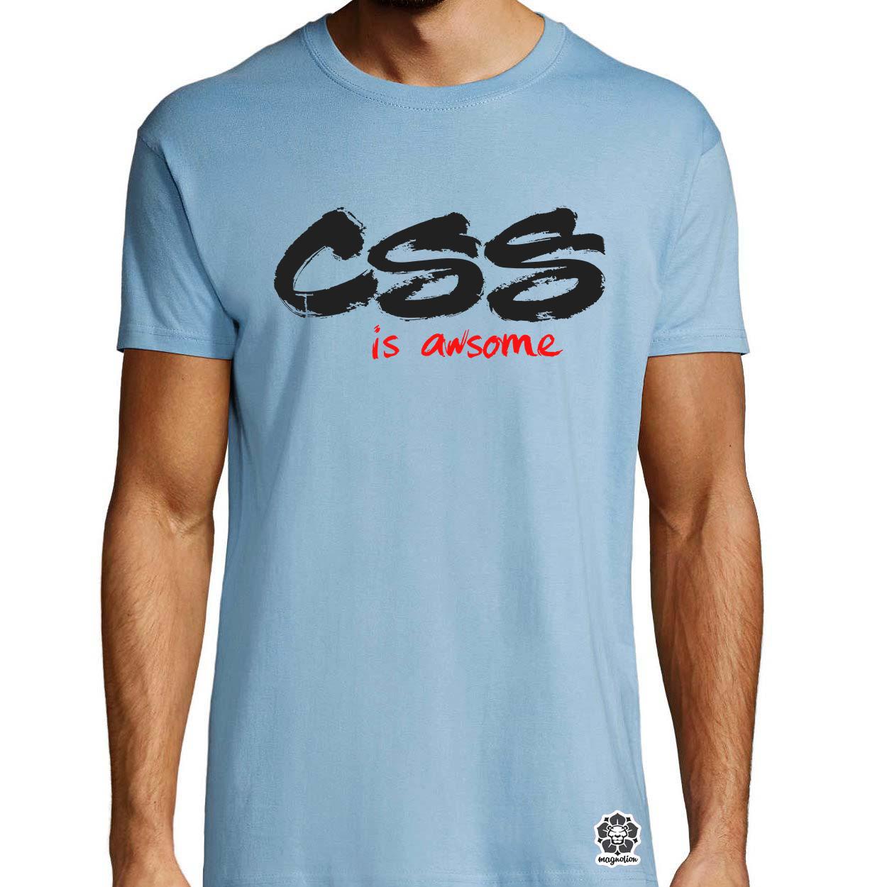 CSS is awesome v7 egyedi póló 