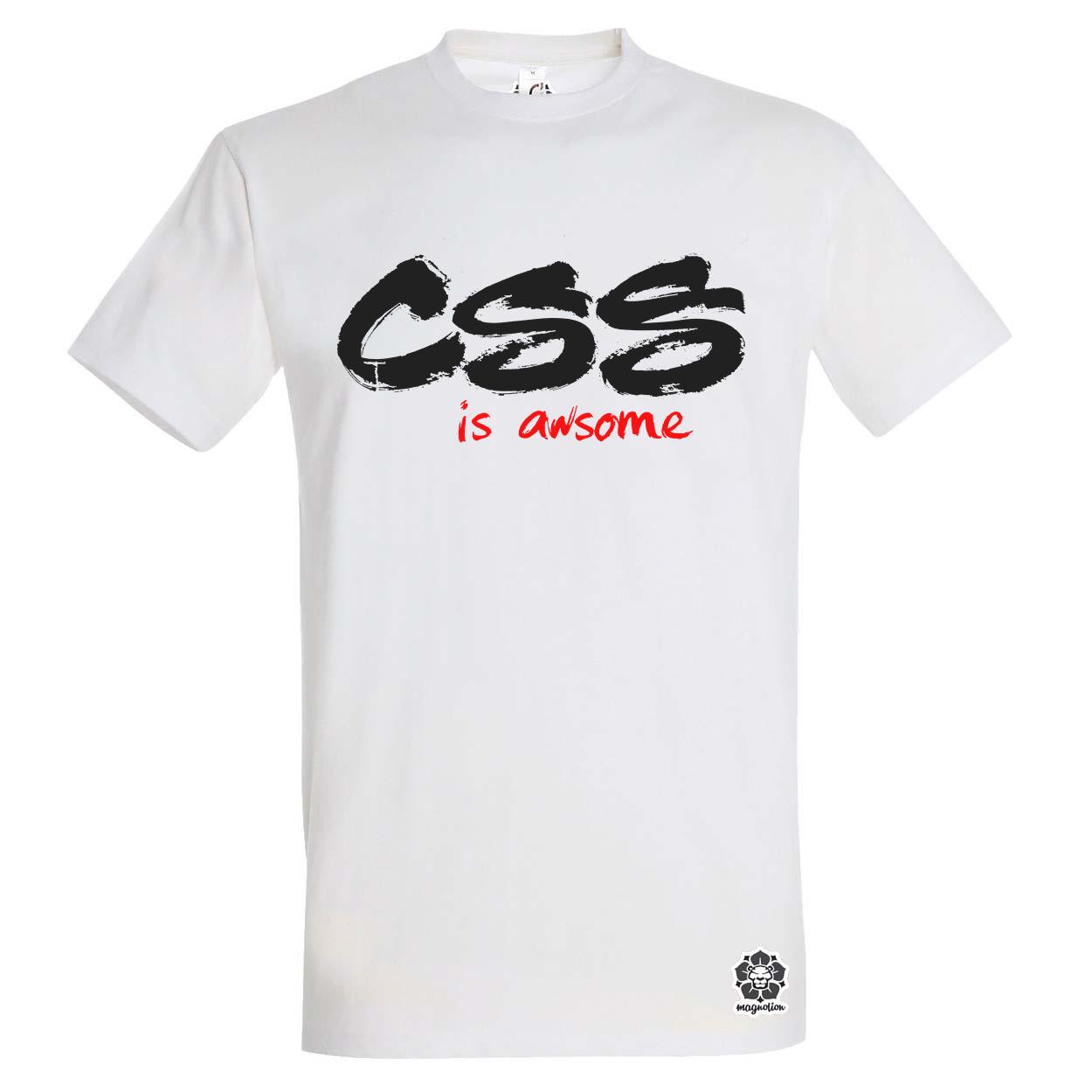 CSS is awesome v7 egyedi póló 