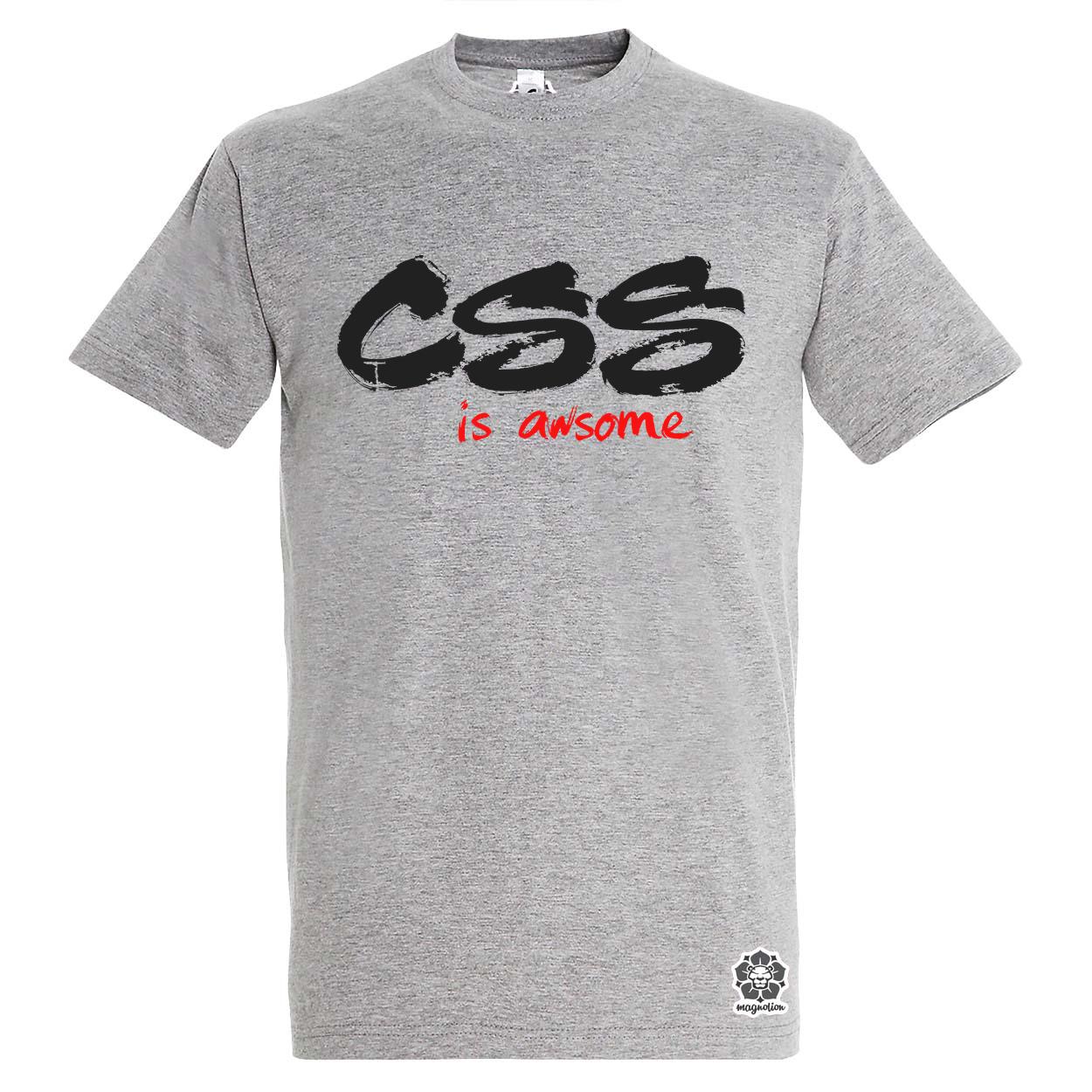 CSS is awesome v7 egyedi póló 