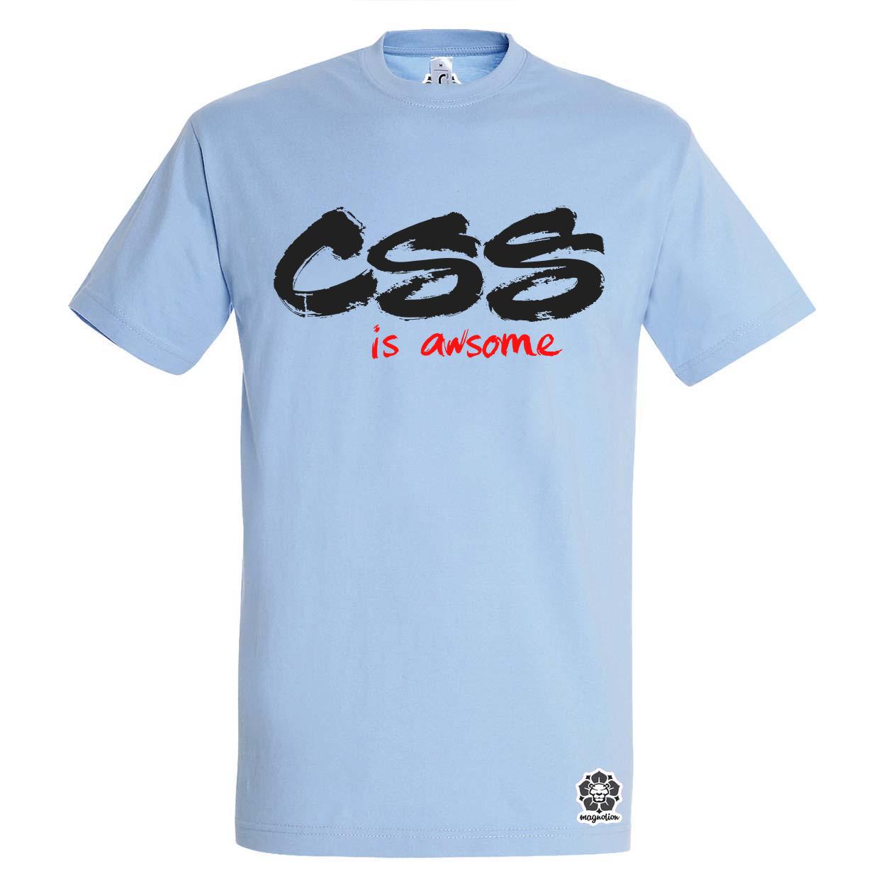 CSS is awesome v7 egyedi póló 