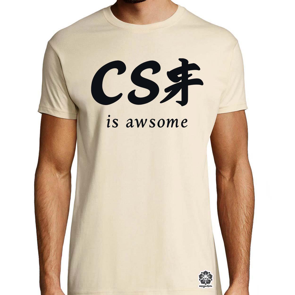 CSS is awesome v8 egyedi póló 