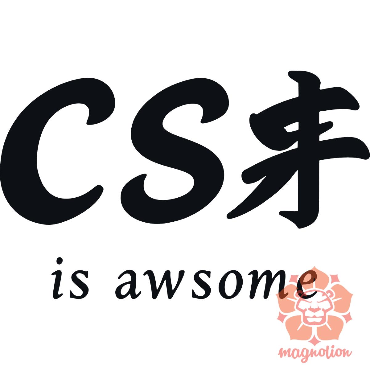 CSS is awesome v8 egyedi póló 