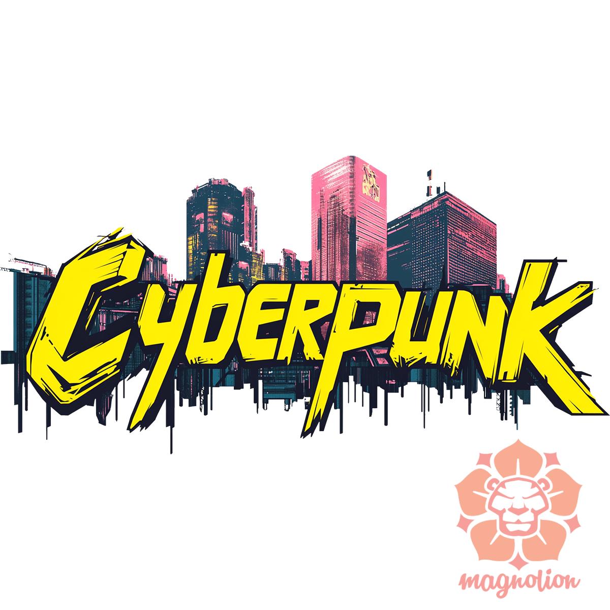 Cyberpunk v40 egyedi póló 