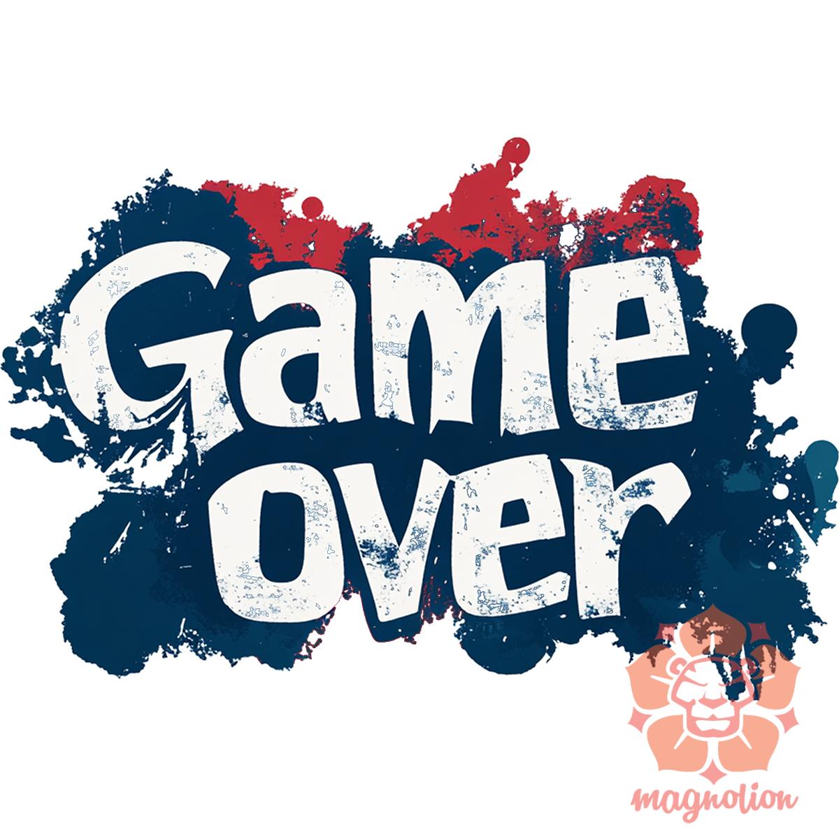 Game over v8 egyedi póló 