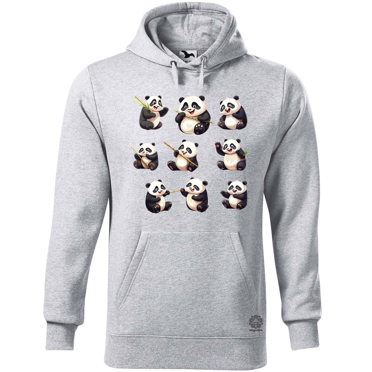 Panda kollázs v1 egyedi  pulóver 