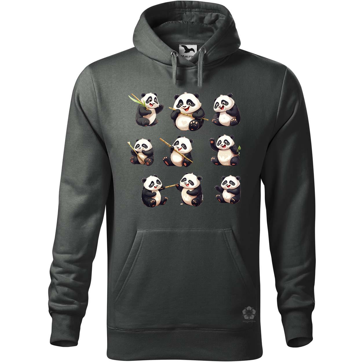 Panda kollázs v1 egyedi  pulóver 