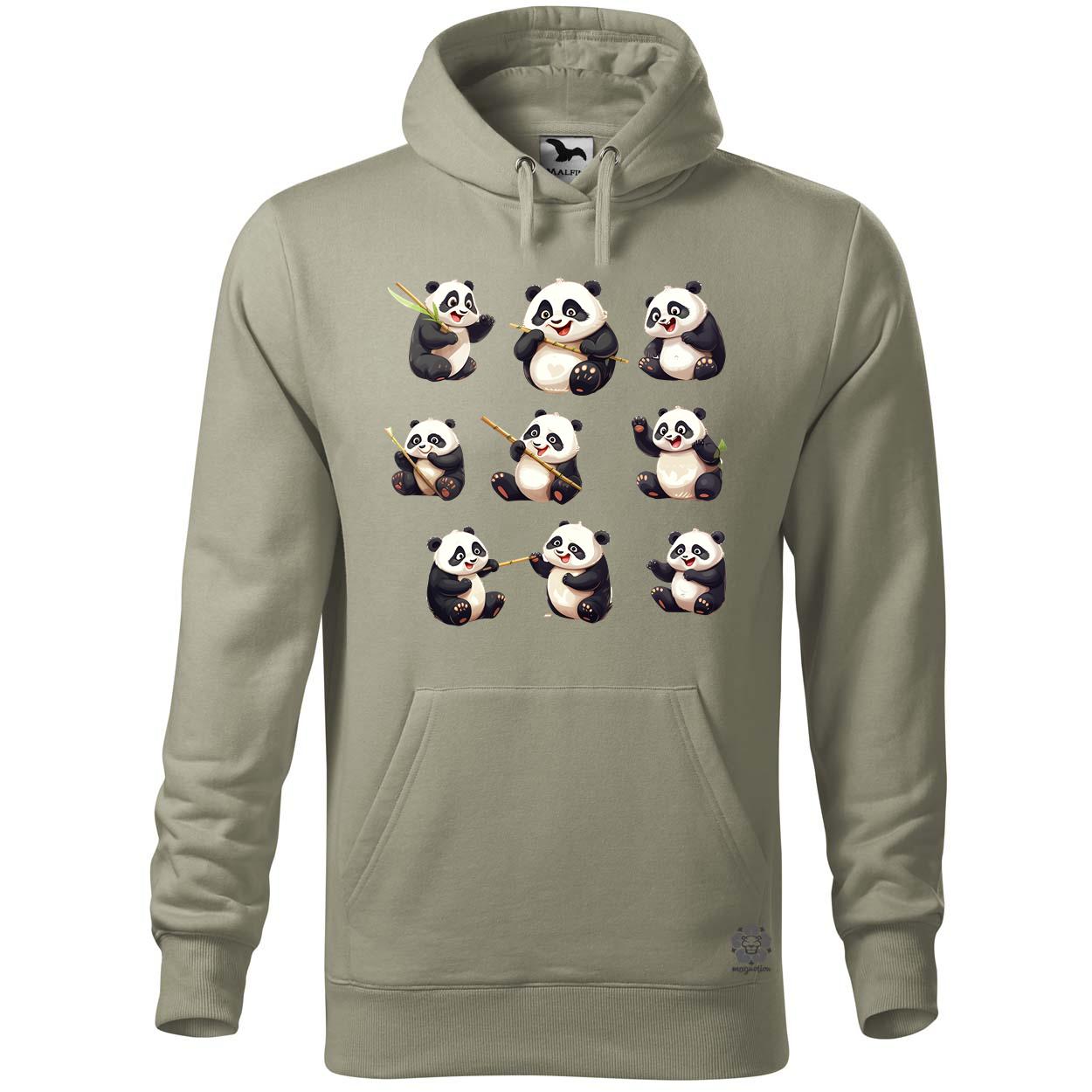 Panda kollázs v1 egyedi  pulóver 