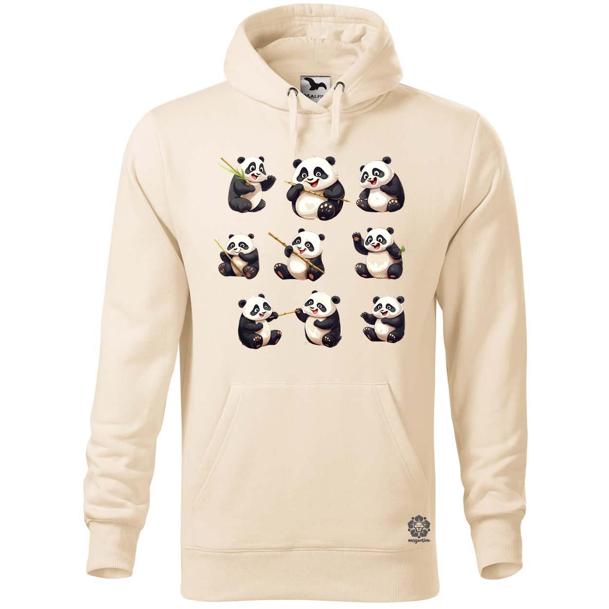 Panda kollázs v1 egyedi  pulóver 
