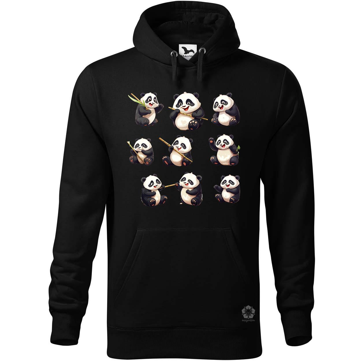 Panda kollázs v1 egyedi  pulóver 