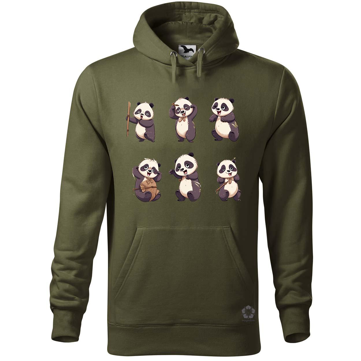 Panda kollázs v2 egyedi  pulóver 