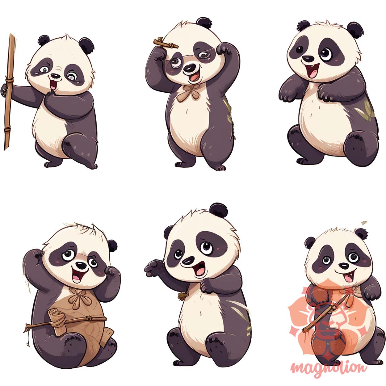 Panda kollázs v2 egyedi  pulóver 
