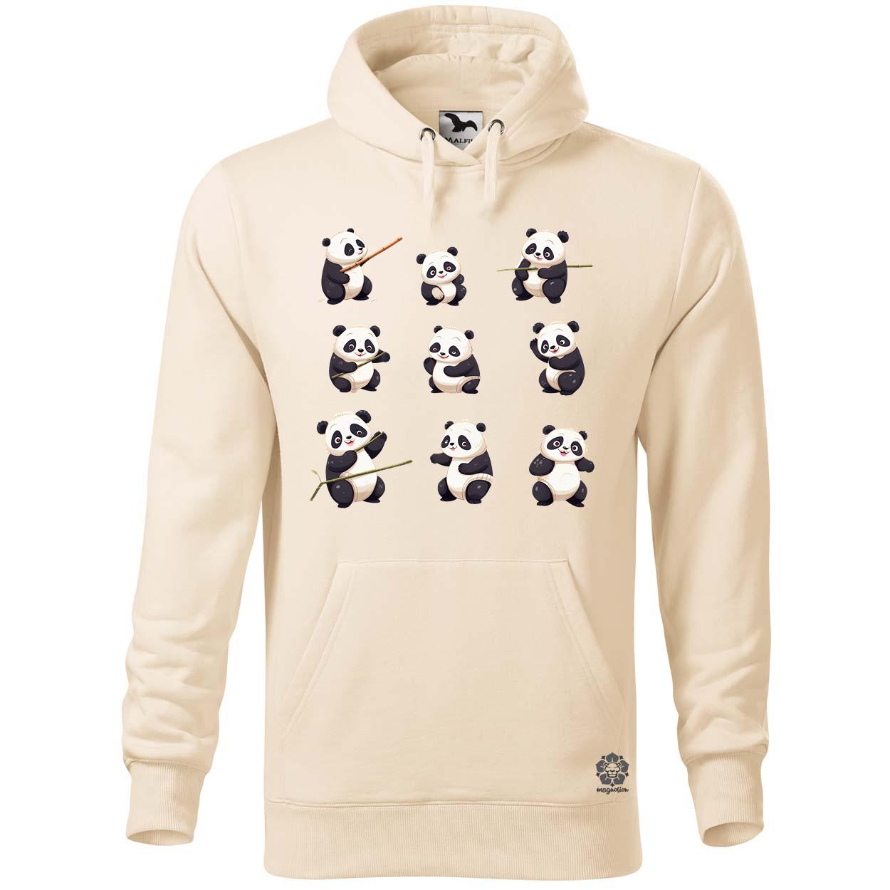 Panda kollázs v3 egyedi  pulóver 