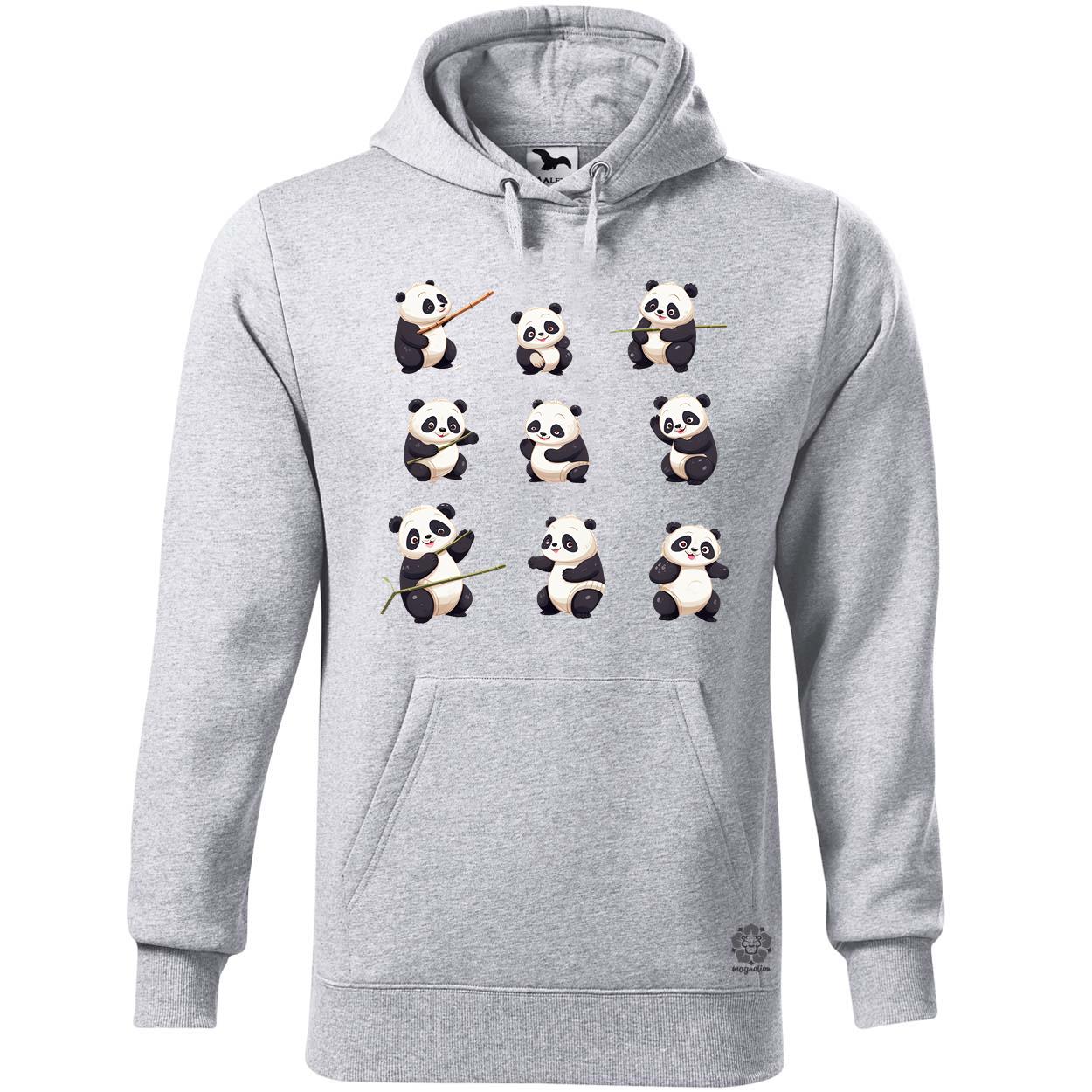 Panda kollázs v3 egyedi  pulóver 