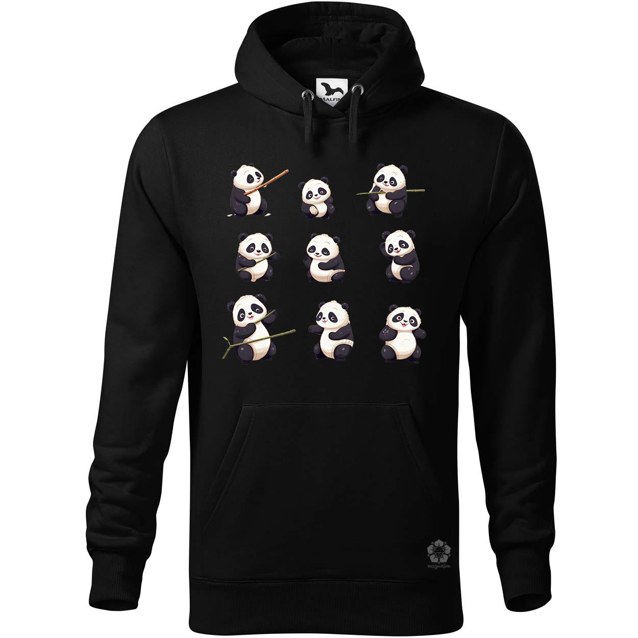 Panda kollázs v3 egyedi  pulóver 