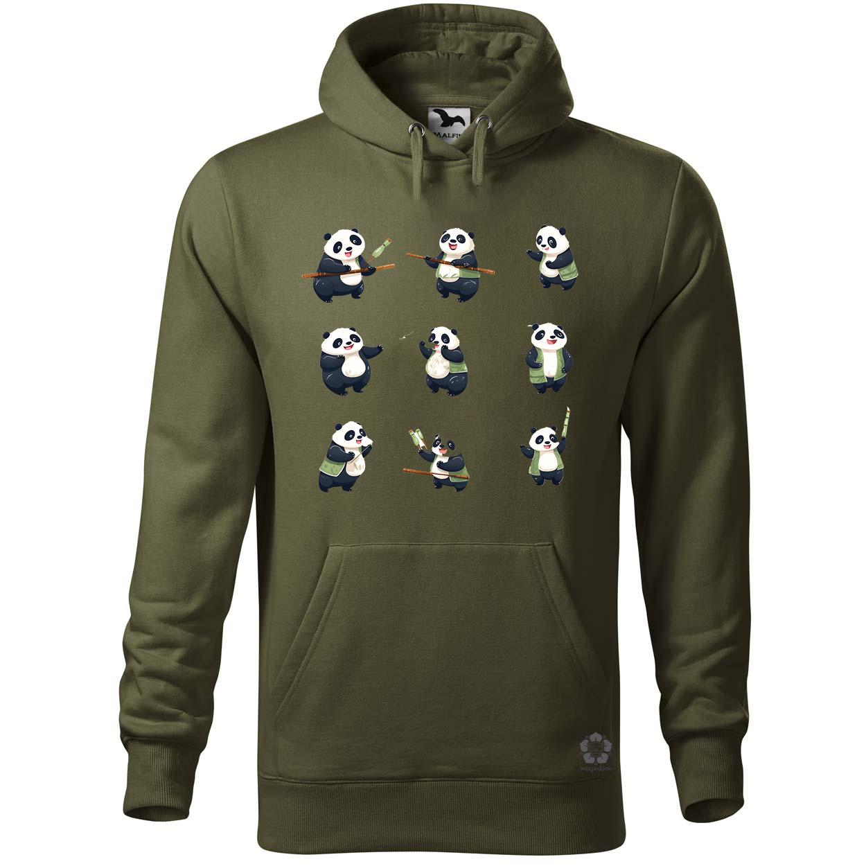 Panda kollázs v4 egyedi  pulóver 