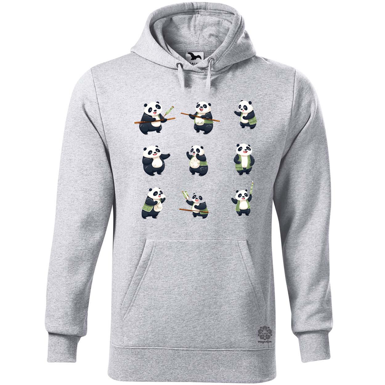 Panda kollázs v4 egyedi  pulóver 