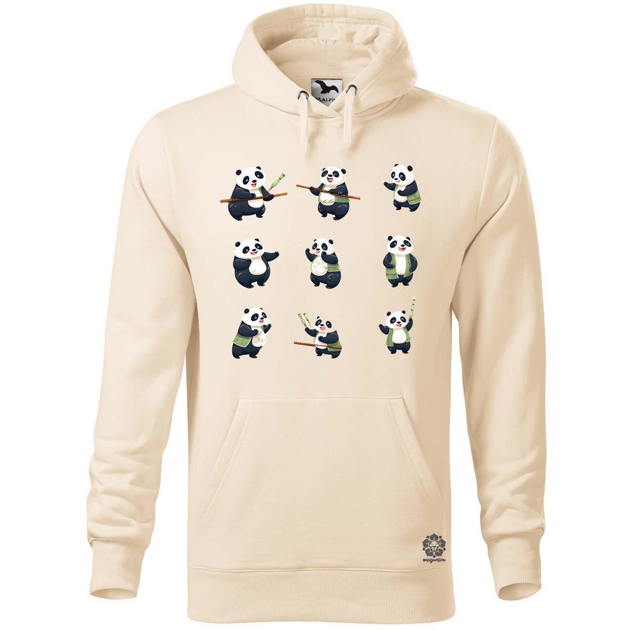 Panda kollázs v4 egyedi  pulóver 