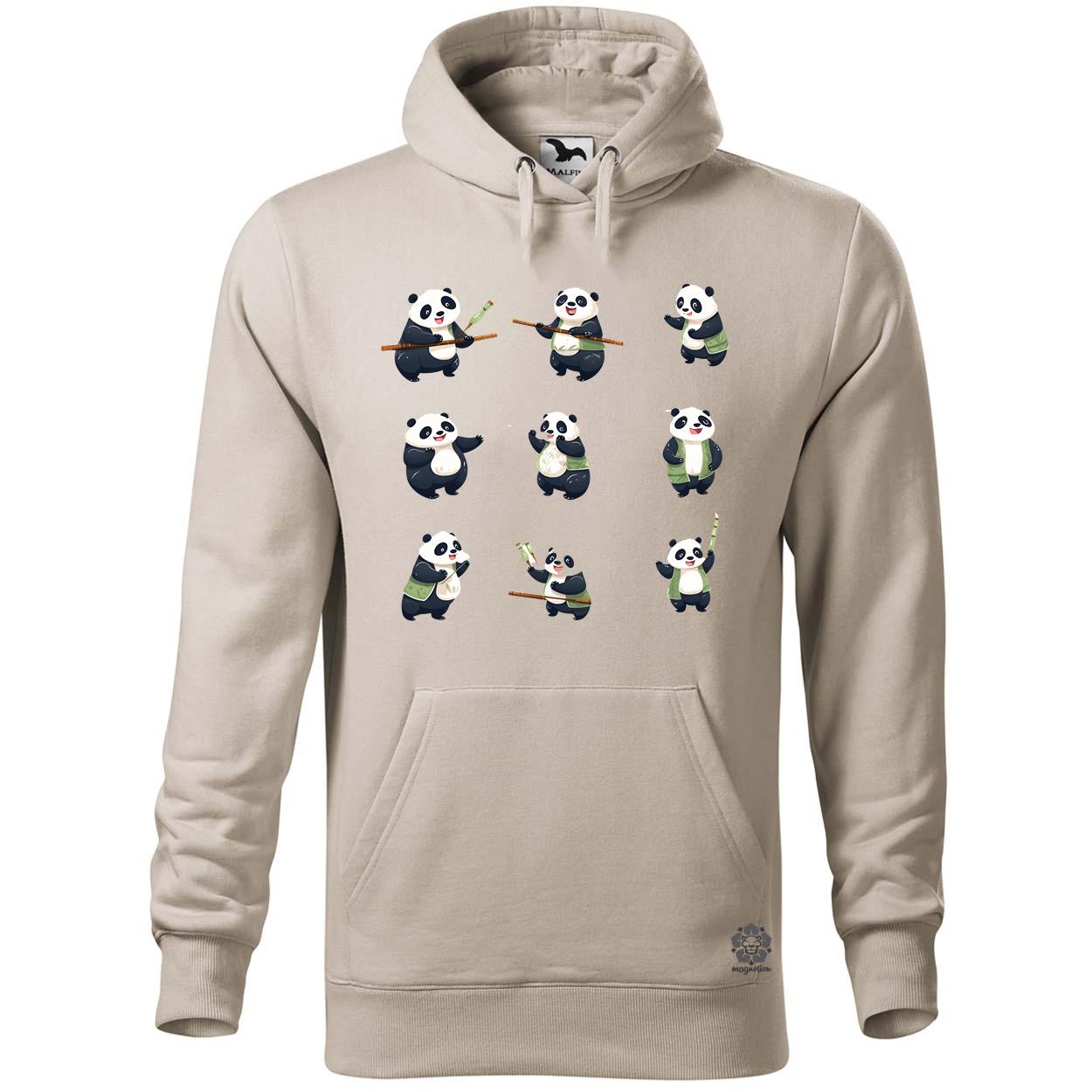 Panda kollázs v4 egyedi  pulóver 