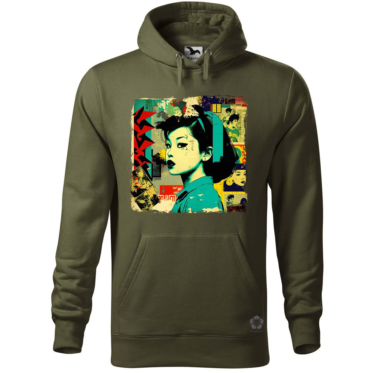Pop art kollázs v1 egyedi  pulóver 