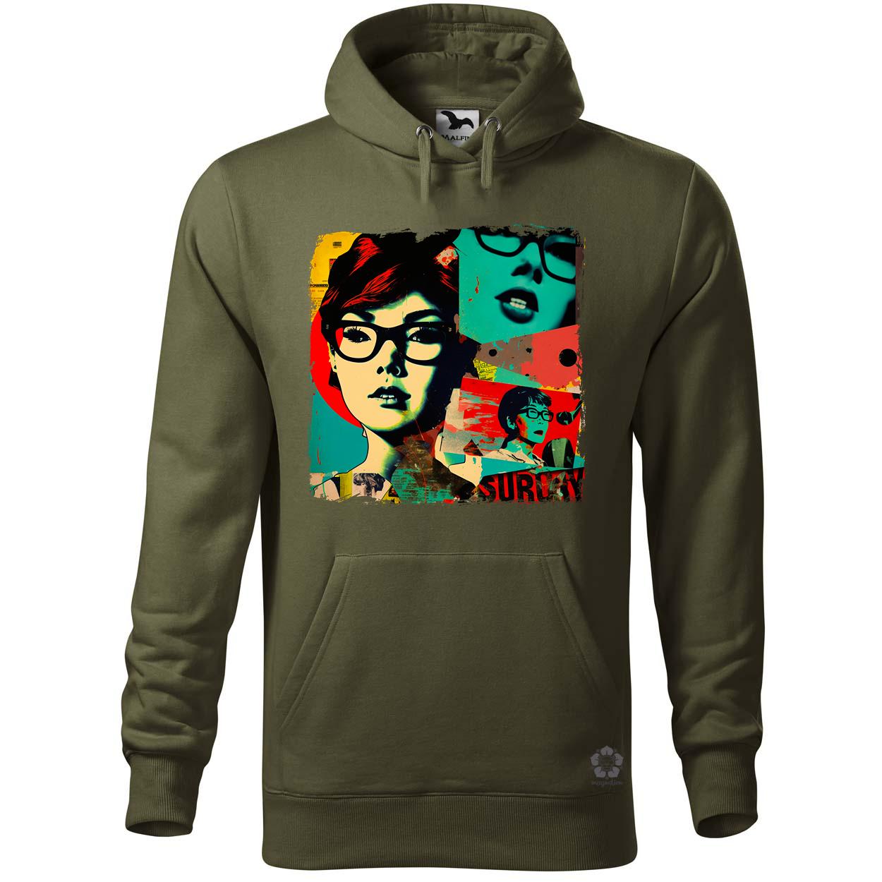 Pop art kollázs v2 egyedi  pulóver 