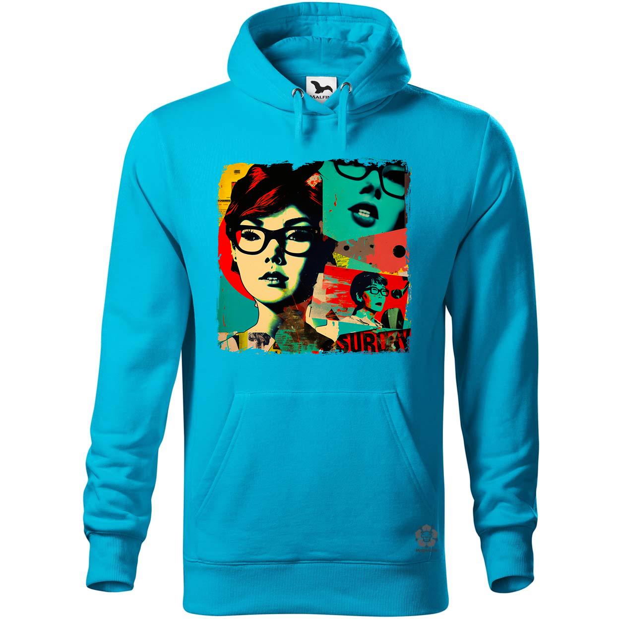 Pop art kollázs v2 egyedi  pulóver 