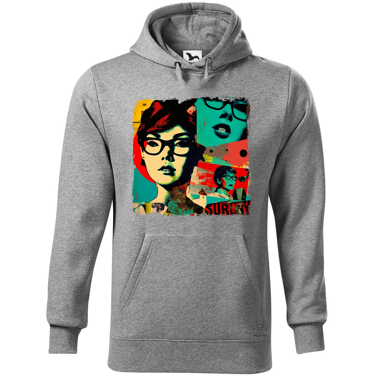 Pop art kollázs v2 egyedi  pulóver 