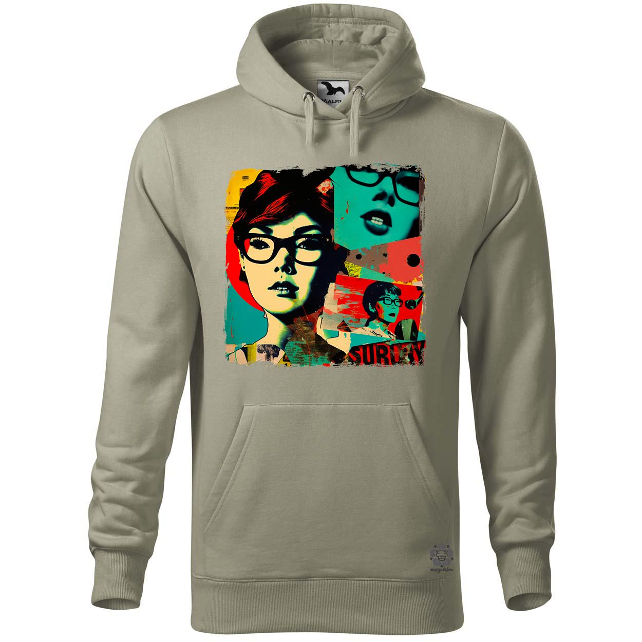 Pop art kollázs v2 egyedi  pulóver 
