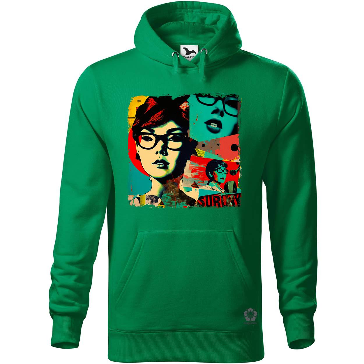 Pop art kollázs v2 egyedi  pulóver 