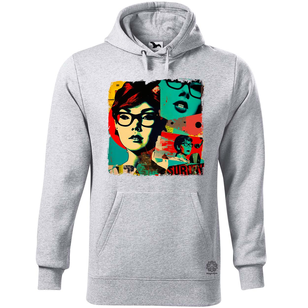 Pop art kollázs v2 egyedi  pulóver 