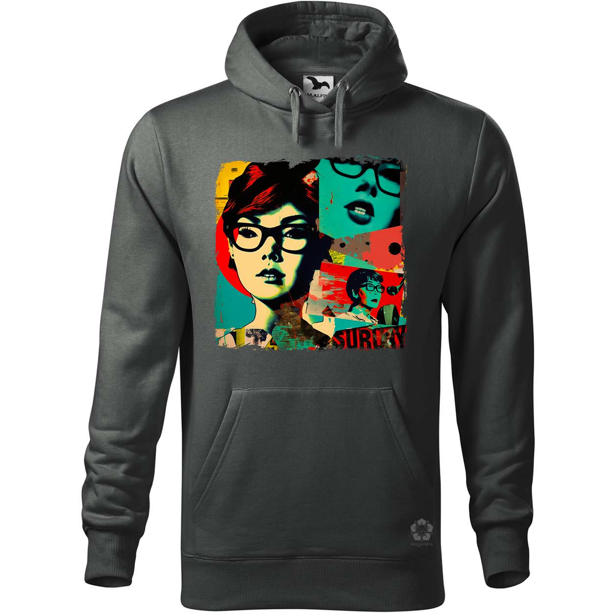 Pop art kollázs v2 egyedi  pulóver 