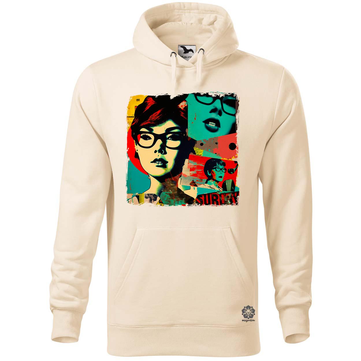 Pop art kollázs v2 egyedi  pulóver 