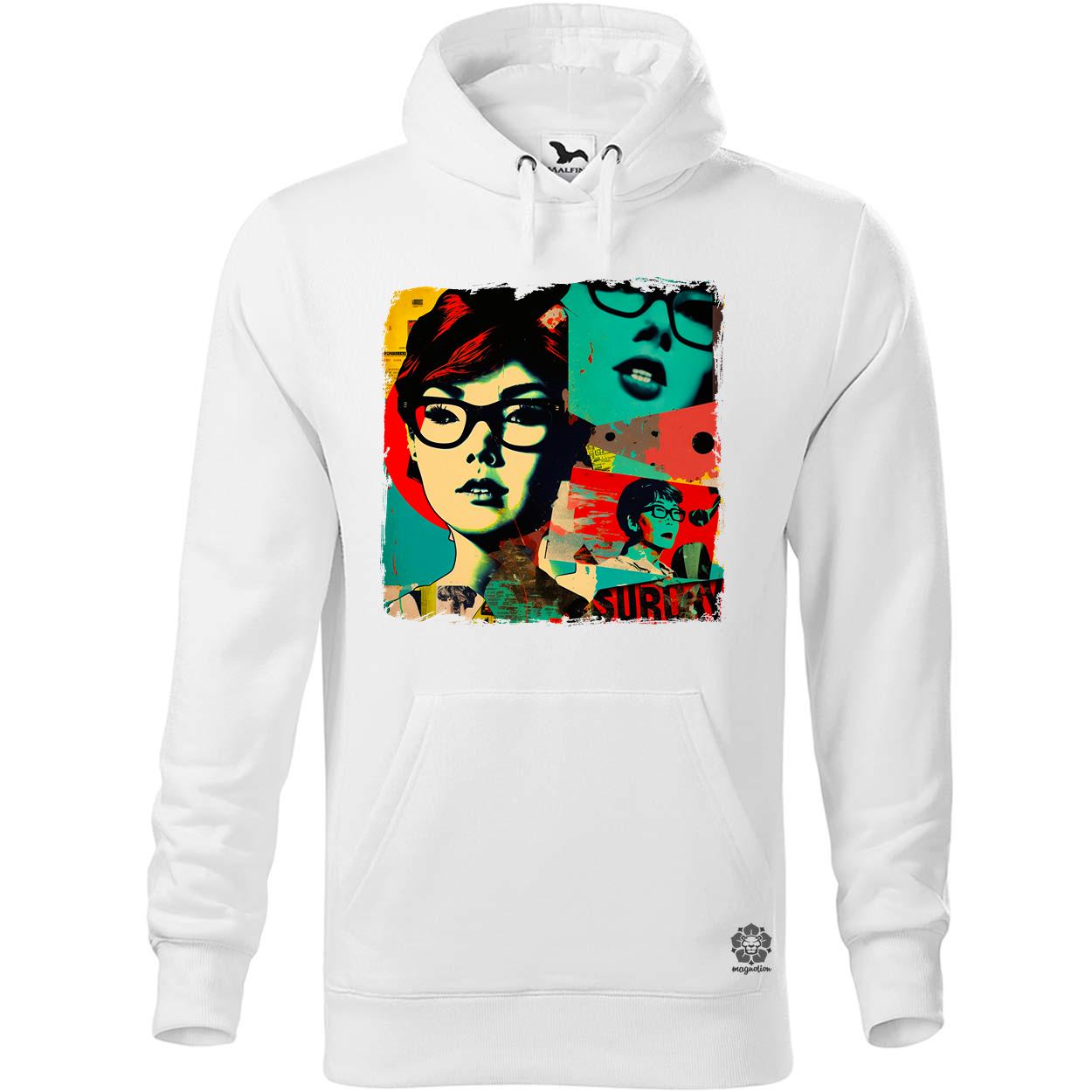 Pop art kollázs v2 egyedi  pulóver 