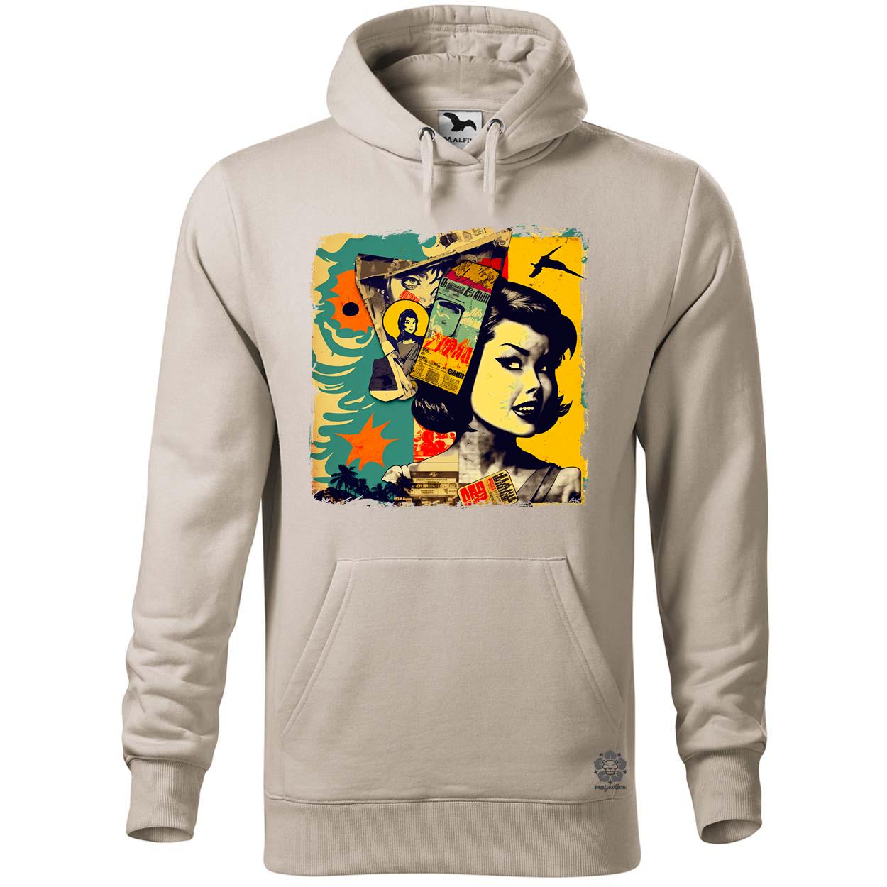Pop art kollázs v3 egyedi  pulóver 