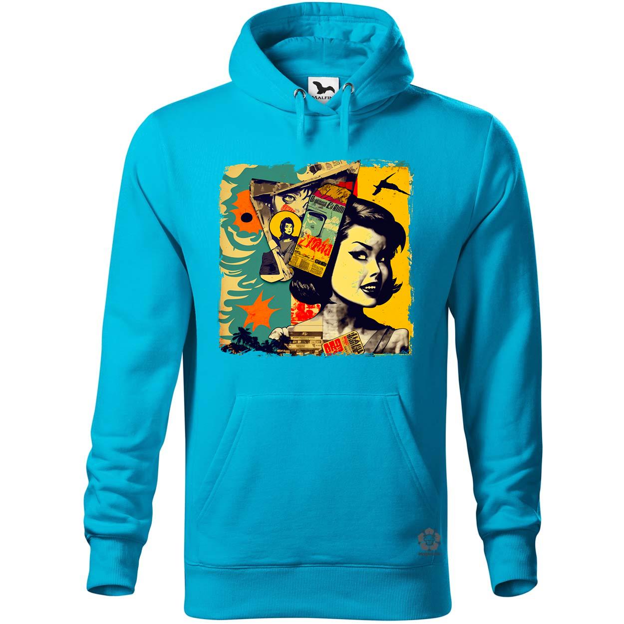 Pop art kollázs v3 egyedi  pulóver 