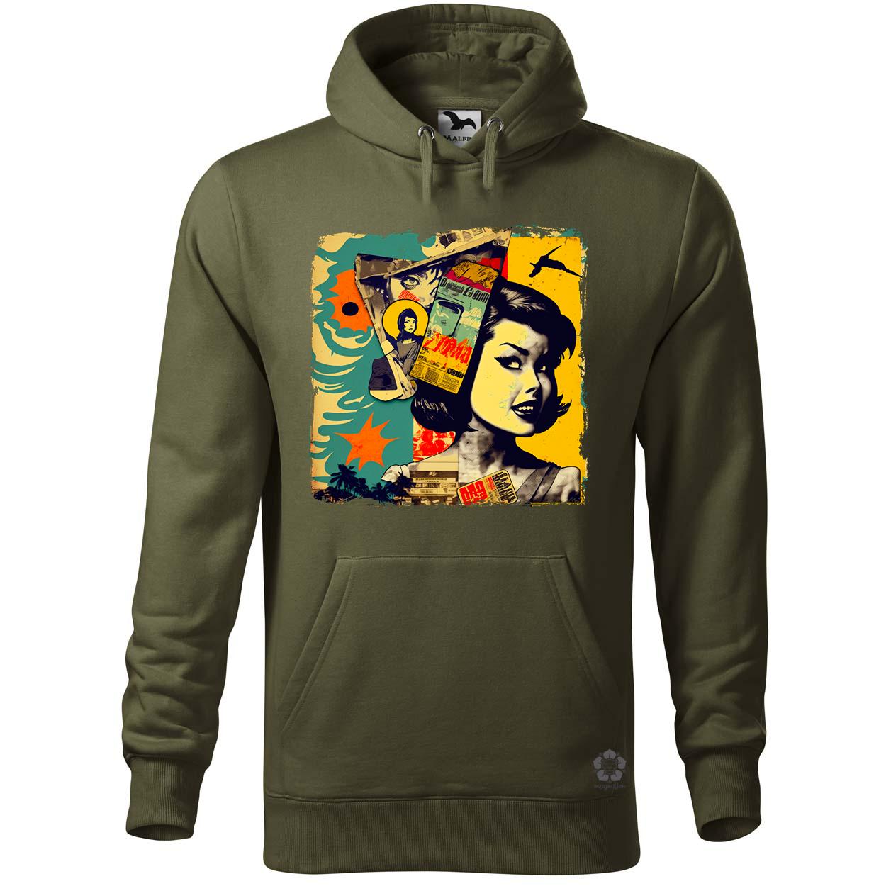 Pop art kollázs v3 egyedi  pulóver 