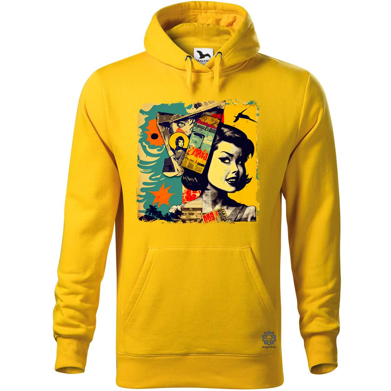 Pop art kollázs v3 egyedi  pulóver 