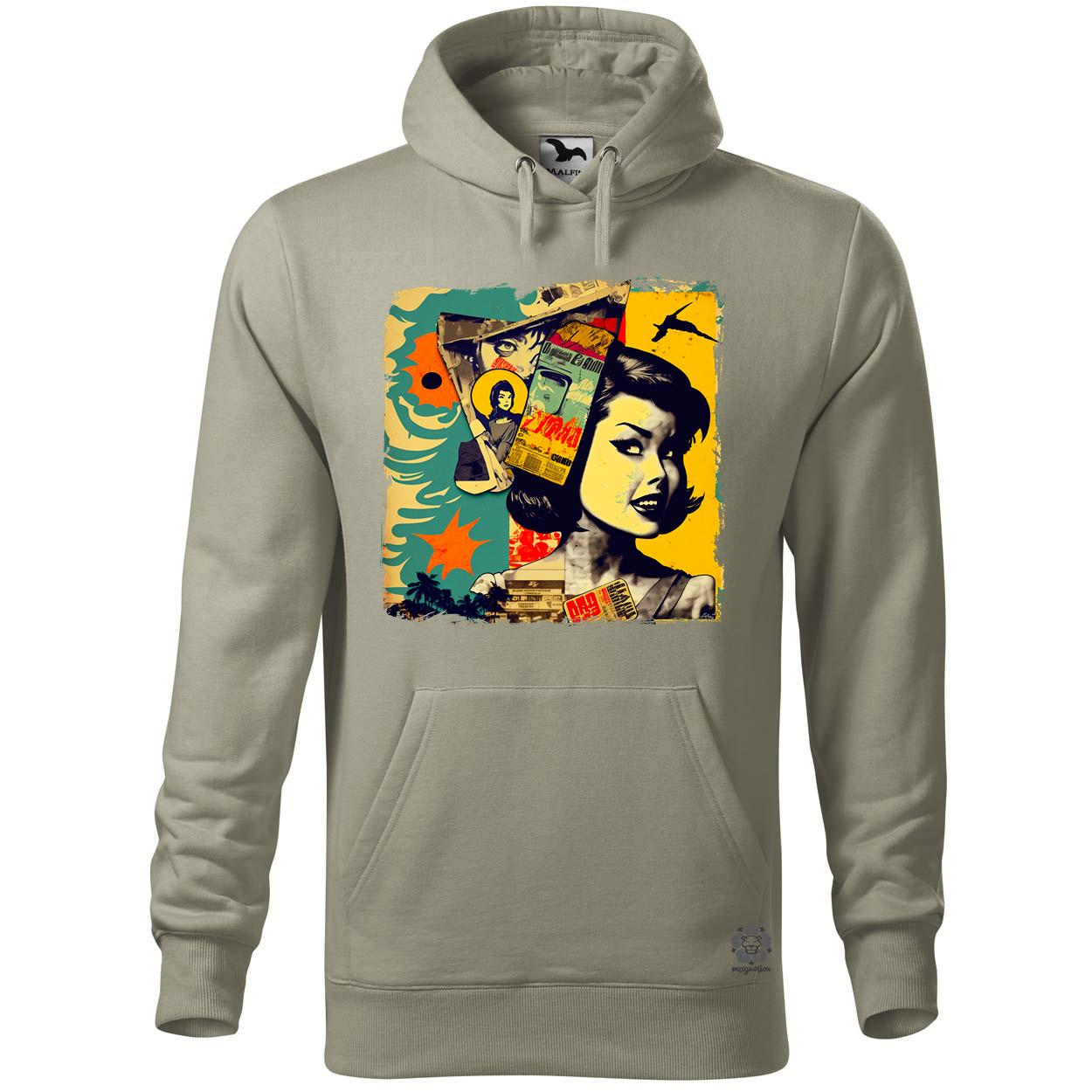 Pop art kollázs v3 egyedi  pulóver 