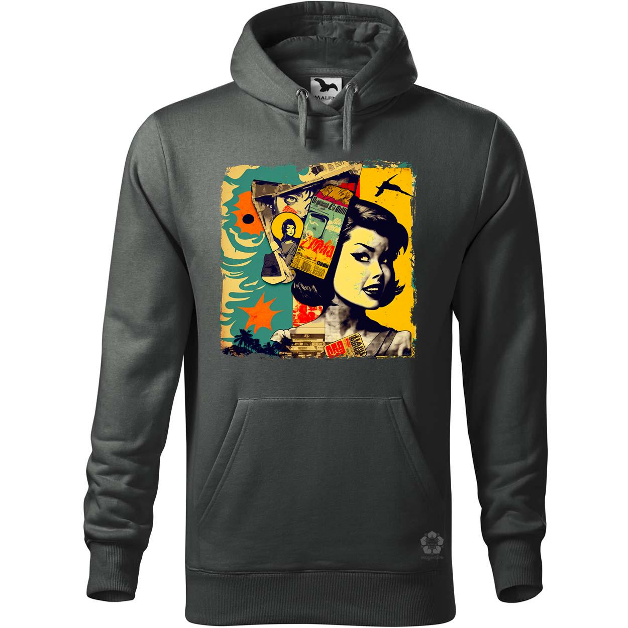 Pop art kollázs v3 egyedi  pulóver 