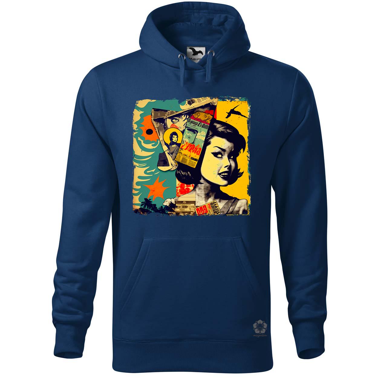 Pop art kollázs v3 egyedi  pulóver 